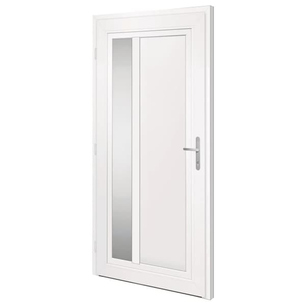 hoveddør 108x208 cm PVC hvid