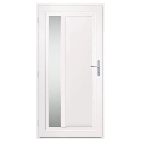 hoveddør 108x208 cm PVC hvid