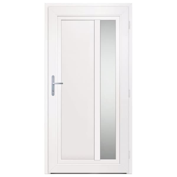 hoveddør 108x208 cm PVC antracitgrå