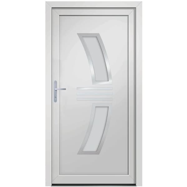 hoveddør 98x200 cm PVC hvid