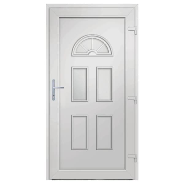 hoveddør 88x190 cm PVC hvid