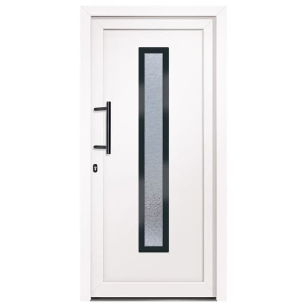 hoveddør 98x200 cm PVC hvid