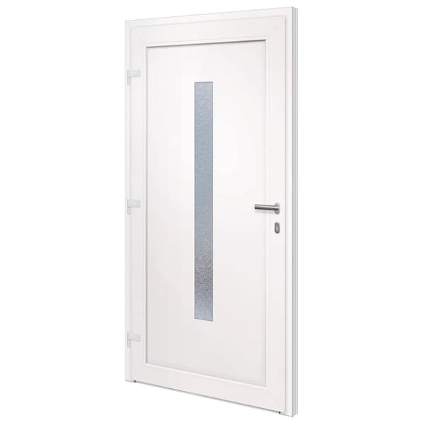 hoveddør 98x200 cm PVC hvid