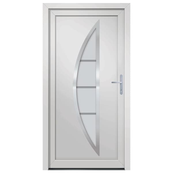 hoveddør 88x200 cm PVC hvid
