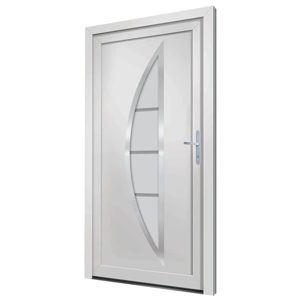hoveddør 88x200 cm PVC hvid
