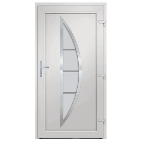 hoveddør 88x200 cm PVC hvid