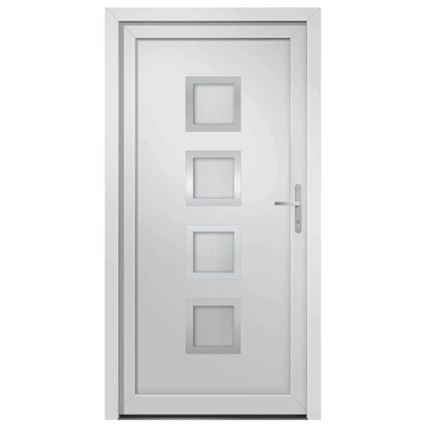 hoveddør 98x208 cm PVC hvid
