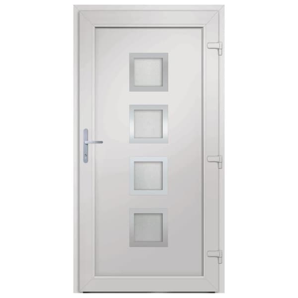 hoveddør 98x208 cm PVC hvid