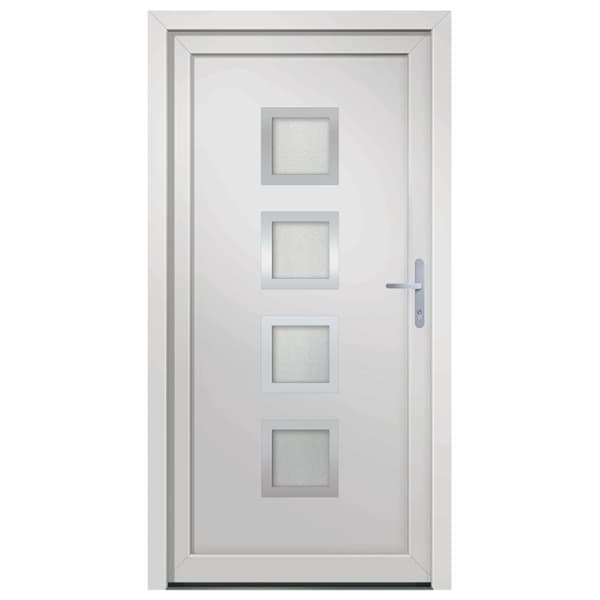 hoveddør 98x200 cm PVC hvid
