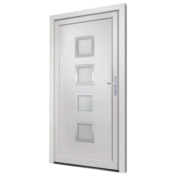 hoveddør 98x200 cm PVC hvid