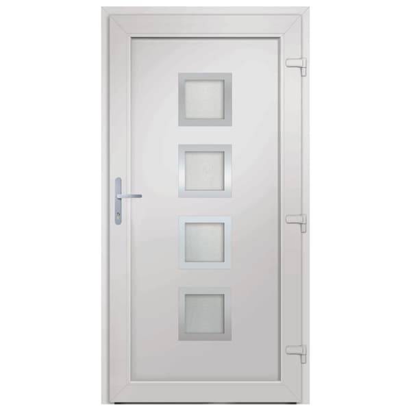 hoveddør 98x200 cm PVC hvid