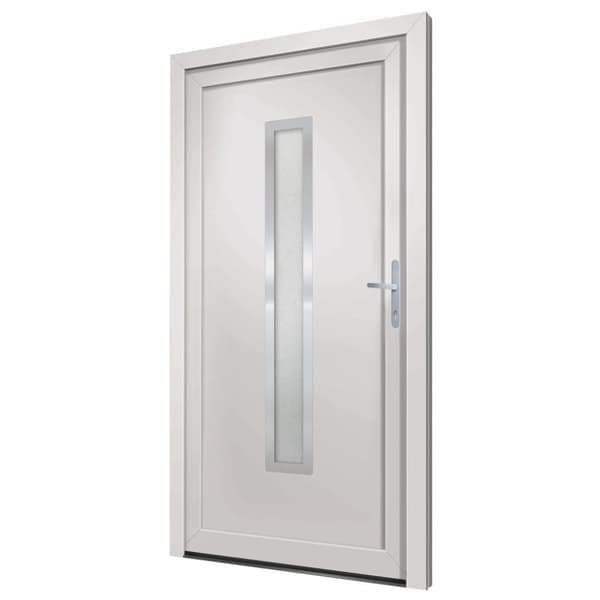 hoveddør 98x200 cm PVC hvid