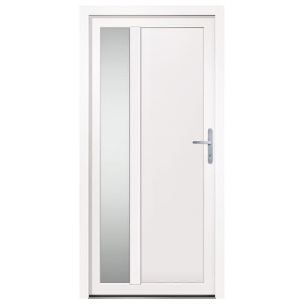 hoveddør 98x200 cm PVC hvid