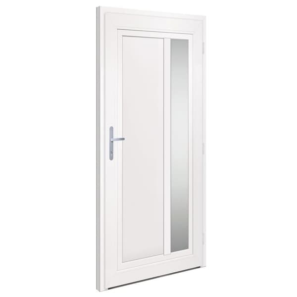 hoveddør 98x200 cm PVC hvid