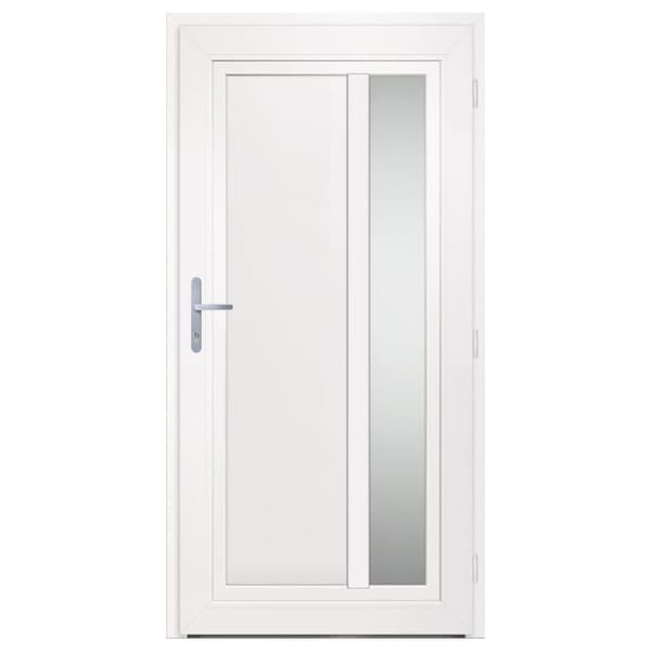 hoveddør 98x200 cm PVC hvid