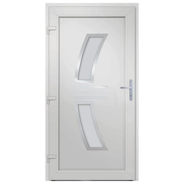 hoveddør 88x200 cm PVC hvid