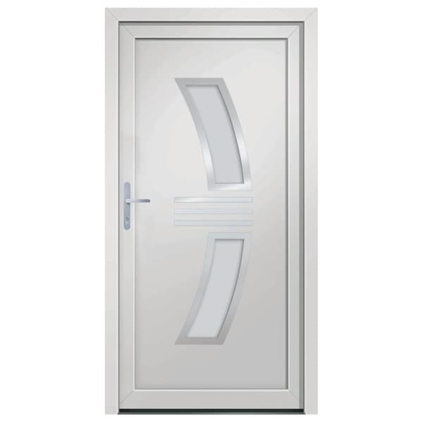 hoveddør 98x208 cm PVC hvid