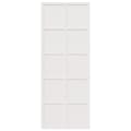 Miniatyrbild 5 av 11: vidaXL Ladugårdsdörr vit 80x208 cm massiv furu