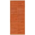 Miniatyrbilde 5 av 11: vidaXL Låvedør voksbrun 90x208 cm heltre furu