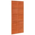 Miniatyrbilde 7 av 11: vidaXL Låvedør voksbrun 90x208 cm heltre furu