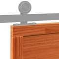 Miniatyrbilde 8 av 11: vidaXL Låvedør voksbrun 100x208 cm heltre furu
