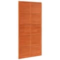 Miniatyrbilde 1 av 11: vidaXL Låvedør voksbrun 100x208 cm heltre furu