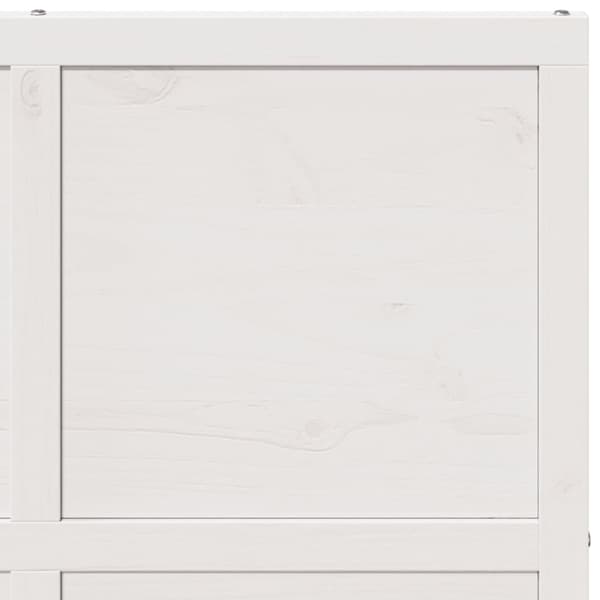 vidaXL Ladugårdsdörr vit 90x208 cm massiv furu