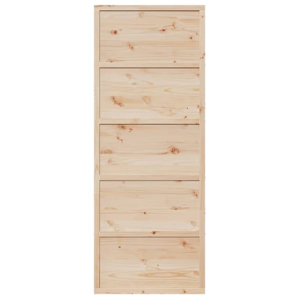 skydedør 80x208 cm massivt fyrretræ