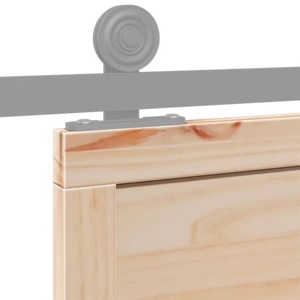 skydedør 80x208 cm massivt fyrretræ