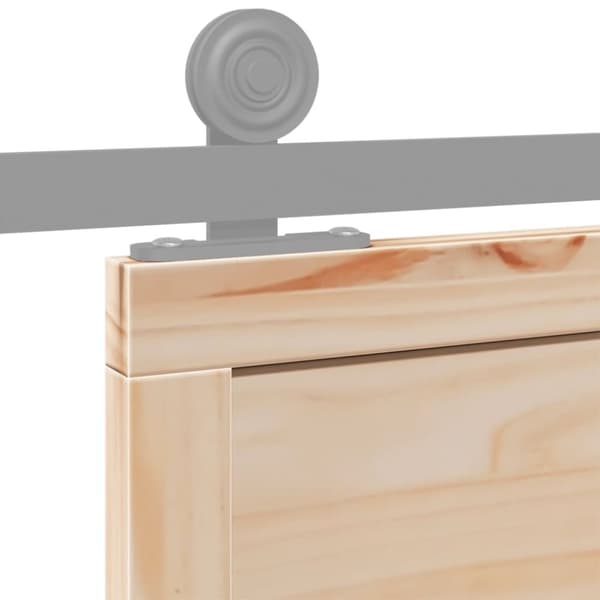 skydedør 90x208 cm massivt fyrretræ