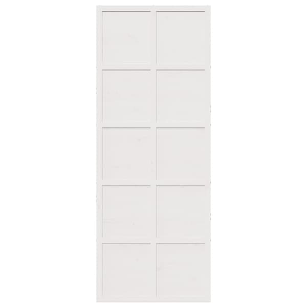 skydedør 80x208 cm massivt fyrretræ hvid
