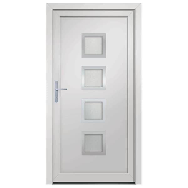 hoveddør 98x208 cm PVC hvid