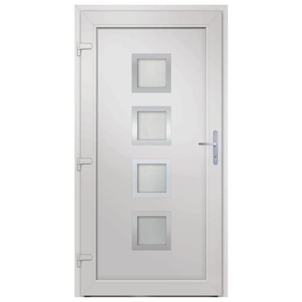 hoveddør 98x208 cm PVC hvid