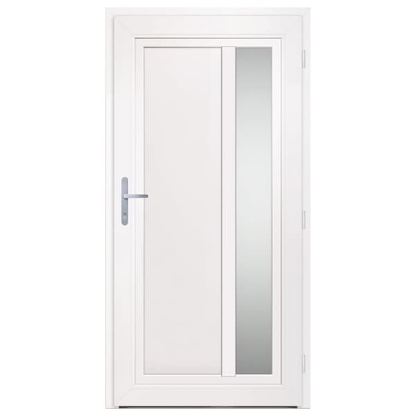 hoveddør 108x208 cm PVC hvid