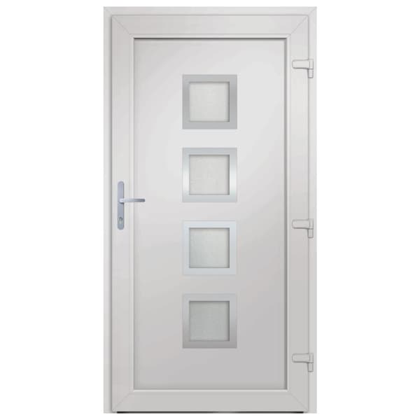 hoveddør 98x200 cm PVC antracitgrå