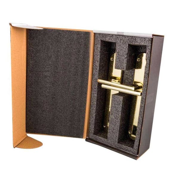 Handlock Zamak Buet Håndtag Gylden