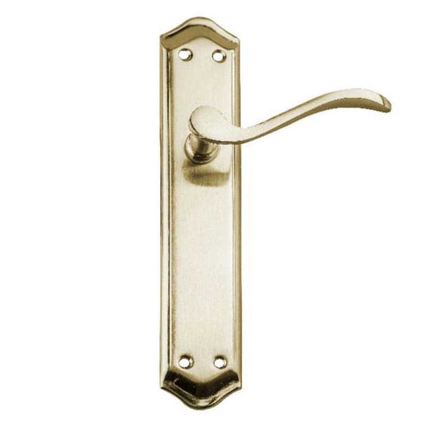 Handlock Zamak Böjt Handtag Med Platta Guld