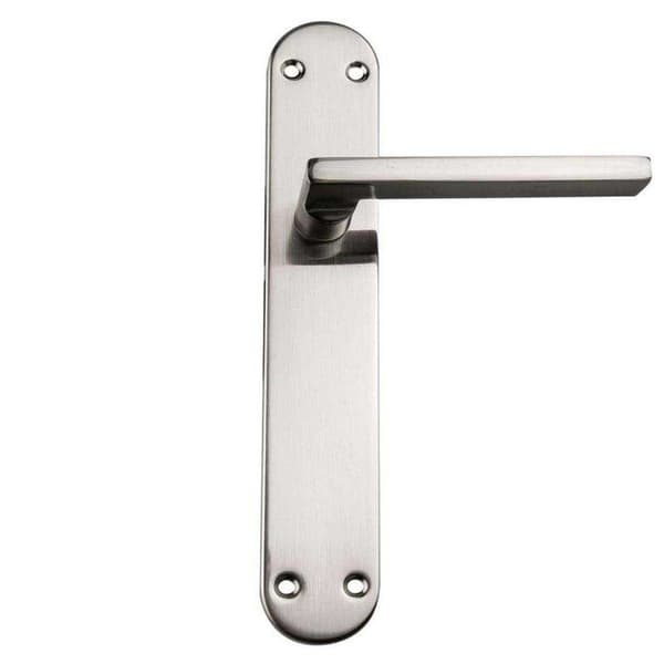 Handlock Zamak Suora Kahva Leveällä Levyllä Hopeinen