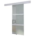 Miniatyrbild 2 av 2: Skjutdörr glas och aluminium 178 cm silver