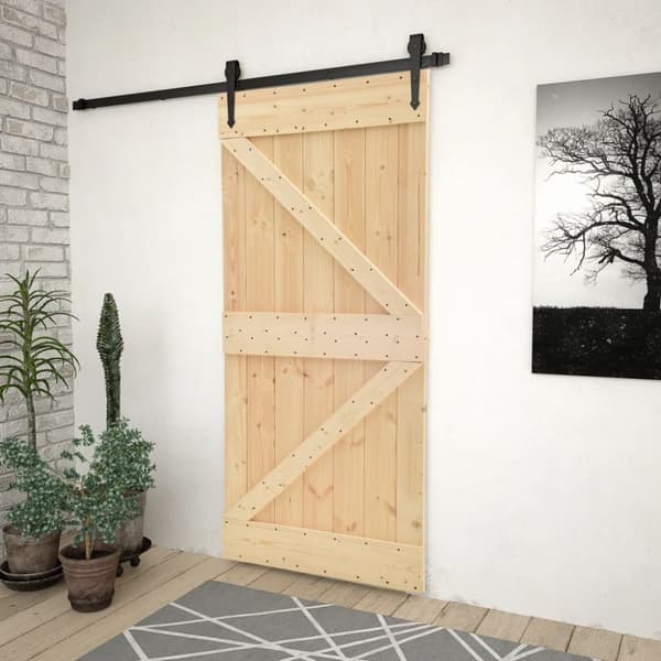Dörr 100x210 cm massiv furu