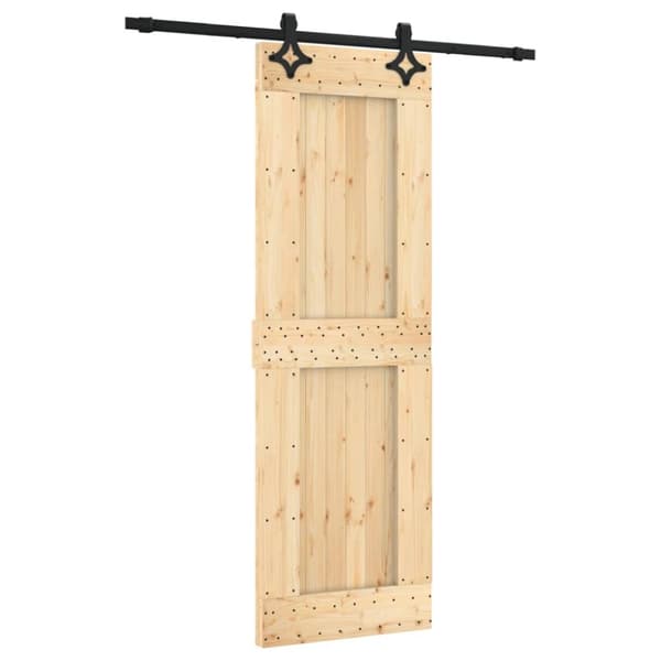 Skjutdörr med beslag 70x210 cm massiv furu