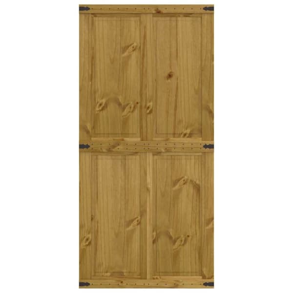 vidaXL Låvedør CORONA 90x210 cm heltre furu