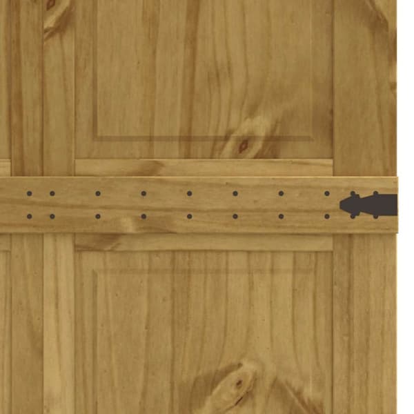 vidaXL Låvedør CORONA 90x210 cm heltre furu