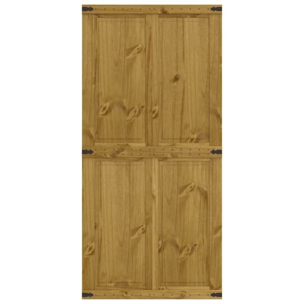 vidaXL Ladugårdsdörr CORONA 100x210 cm massiv furu