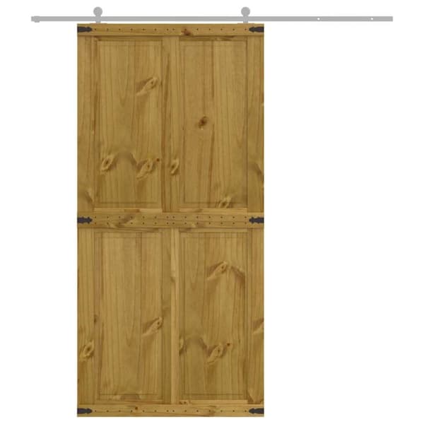 vidaXL Ladugårdsdörr CORONA 100x210 cm massiv furu