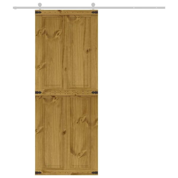vidaXL Ladugårdsdörr CORONA 80x210 cm massiv furu