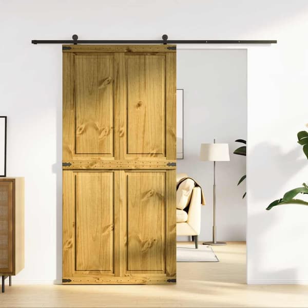Ladugårdsdörr CORONA 100x210 cm massiv furu