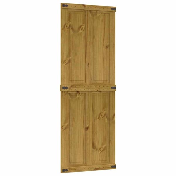 vidaXL skydedør CORONA 80x210 cm massivt fyrretræ