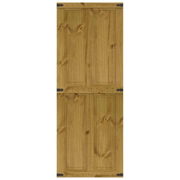 vidaXL skydedør CORONA 80x210 cm massivt fyrretræ