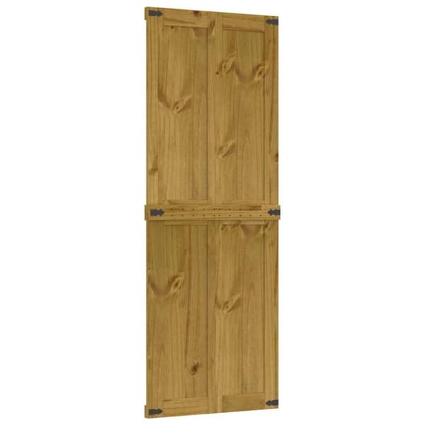 vidaXL skydedør CORONA 80x210 cm massivt fyrretræ